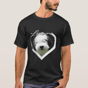 Love Sheepadoodle Old English Sheepdog + Poodle Lo T-Shirt