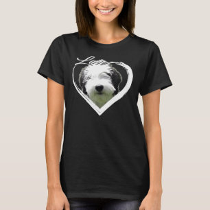 Love Sheepadoodle Old English Sheepdog + Poodle Lo T-Shirt