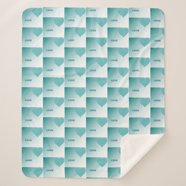 Love. Sherpa Blanket (Front)