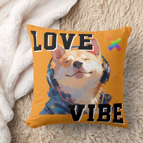 LOVE × SHIBA - Custom Throw Pillow