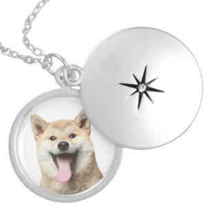 Love Shiba Inu Puppy Dog Mom Ladies Gift Locket Necklace