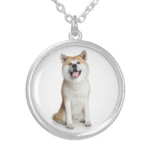 Love Shiba Inu Puppy Dog Mom Ladies Gift Silver Plated Necklace