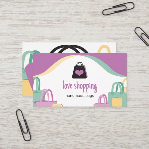 Love Shopping Bags Business Card
