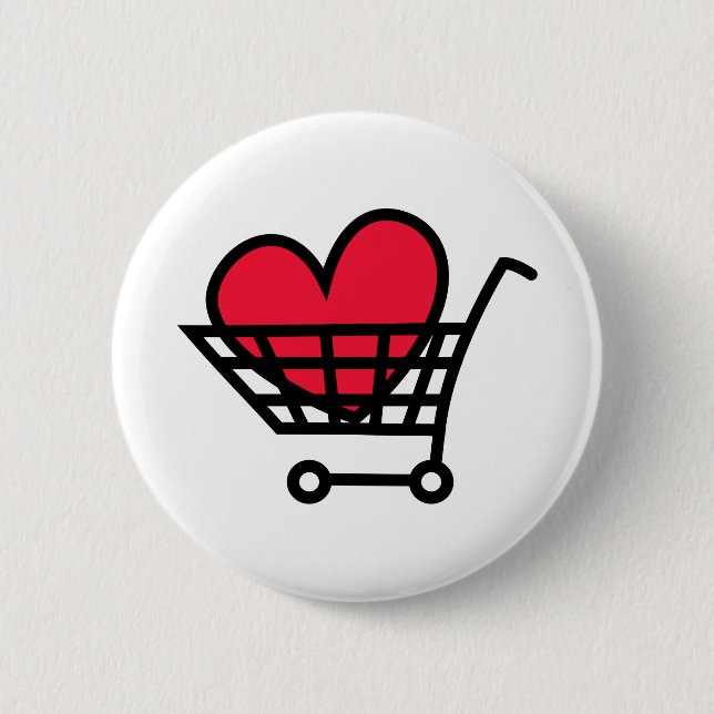 Love Shopping Button (Front)