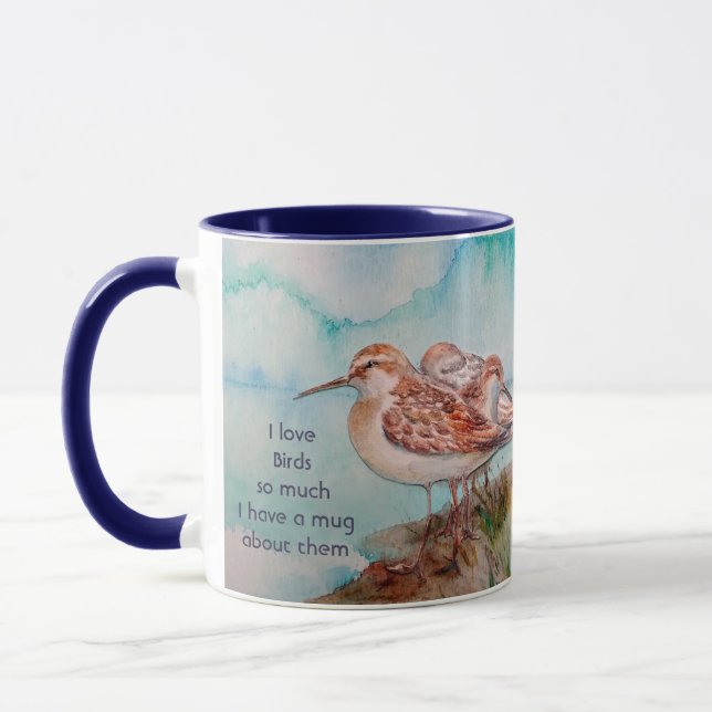 Love Shore Birds So Much Fun Quote Saying Mug (Left)