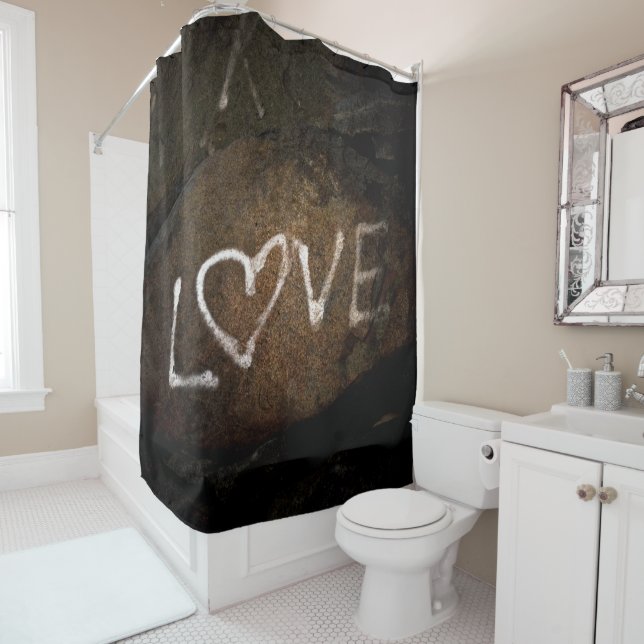 LOVE SHOWER CURTAIN (In Situ)