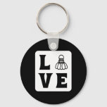 Love Shuttle Dminton  Keychain