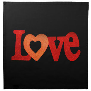 Love Sign Cloth Napkin
