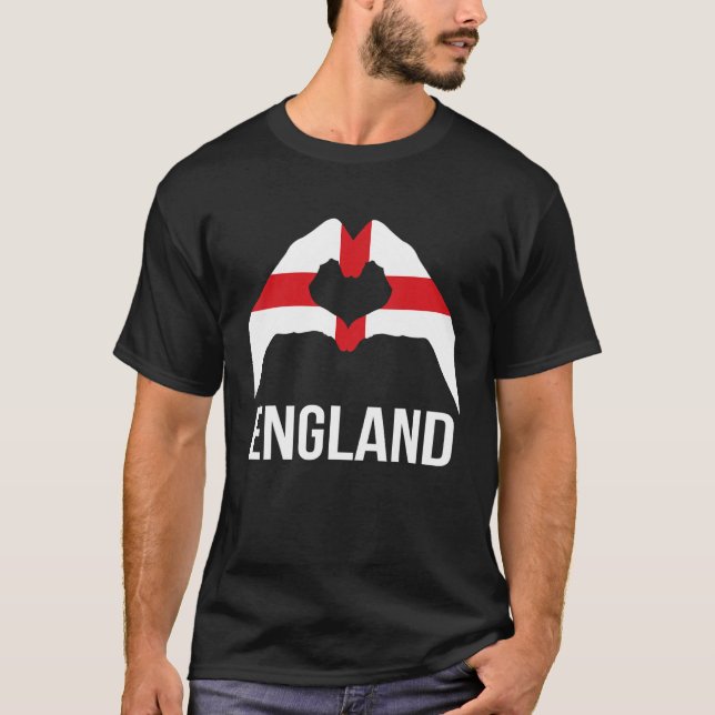 Love Sign England Flag T-Shirt (Front)