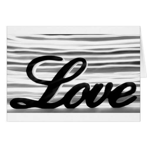 Love sign with white light streaks behind