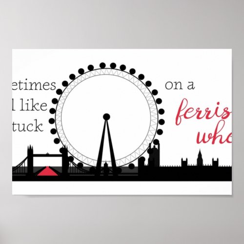 Love Simon  Ferris Wheel Quote Poster