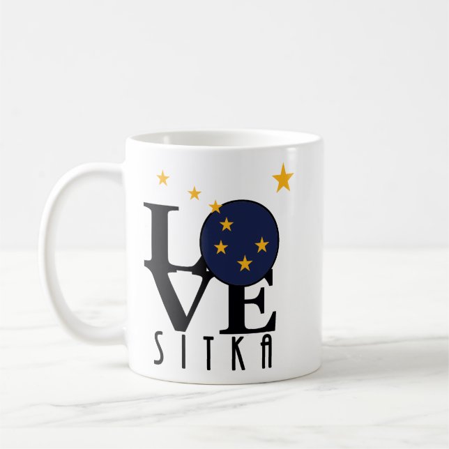 LOVE Sitka Alaska 11oz Coffee Mug (Left)