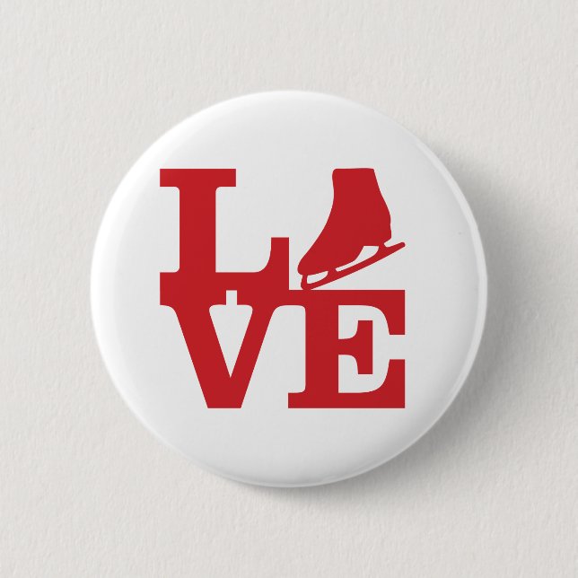 Love Skate Pinback Button (Front)