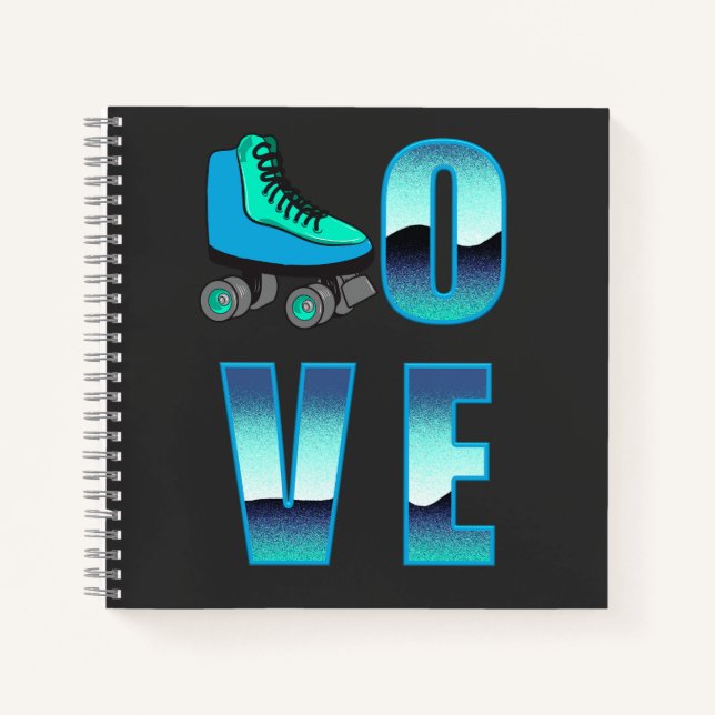 Love Skating Double Sided Journal Notebook (Front)