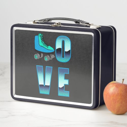 Love Skating Metal Lunch Box