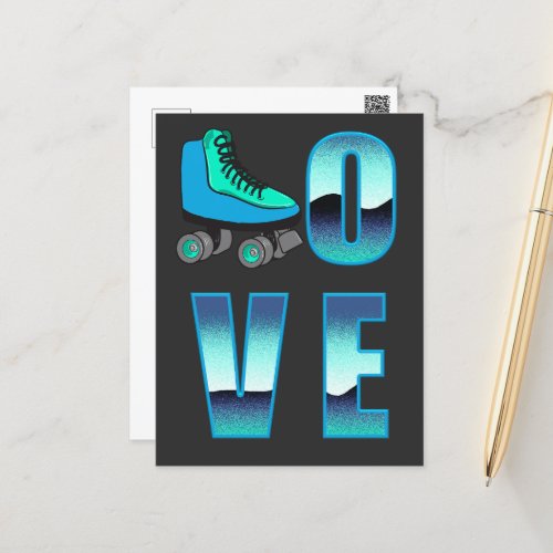 Love Skating Postcard