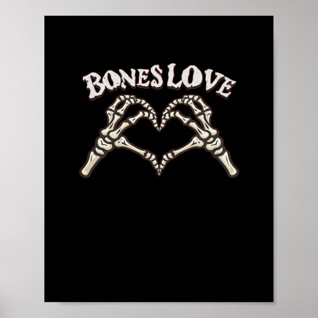 Love Skeleton Hand Classic Look Poster (Front)