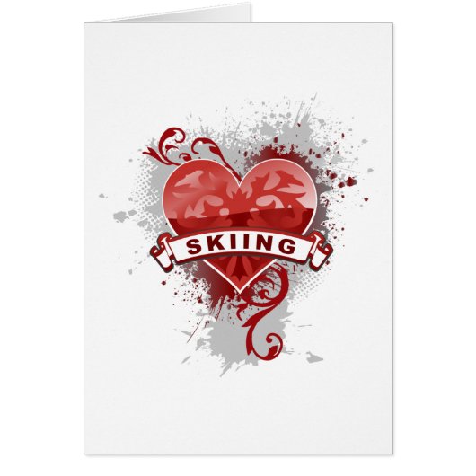 Love Skiing Cards (Front)