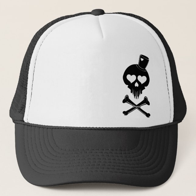 Love-Skull-003 Trucker Hat (Front)