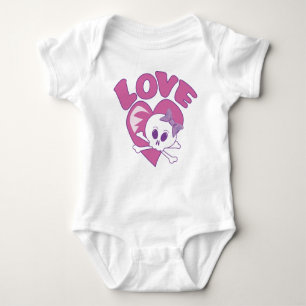 Love Skull Baby Bodysuit