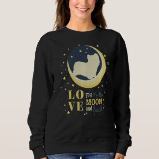 Love Skye Terrier Dog To The Moon Sweatshirt