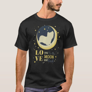 Love Skye Terrier Dog To The Moon T-Shirt