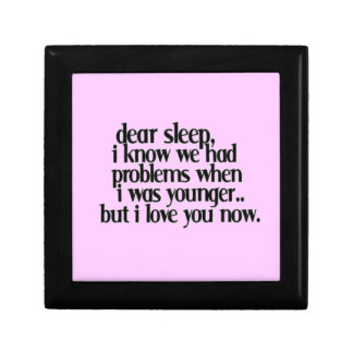 LOVE SLEEP NOW FUNNY SAYINGS COMMENTS QUOTES EXPRE JEWELRY BOX
