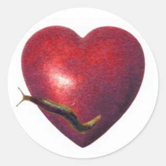 Love Slug Classic Round Sticker