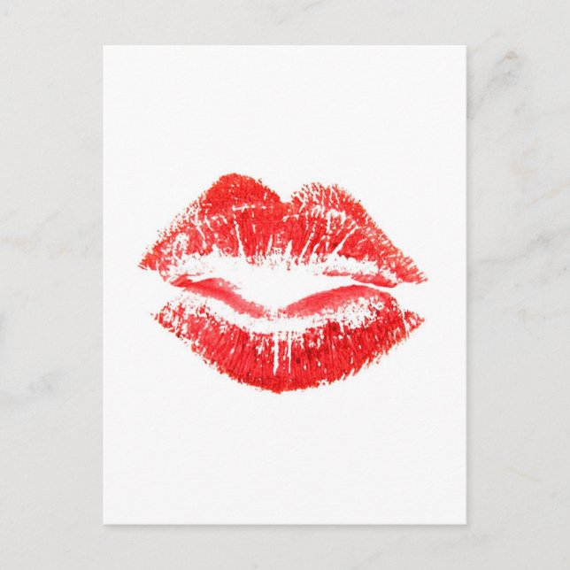 Love, Smooches, Kisses, Lips Postcard (Front)