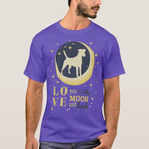 Love Smooth Fo Terrier Dog To The Moon T_Shirt