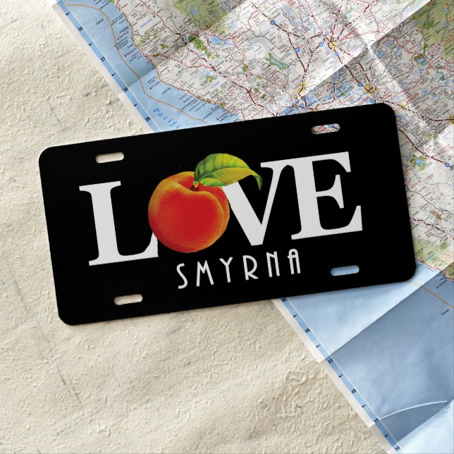 LOVE Smyrna Georgia License Plate (In Situ)