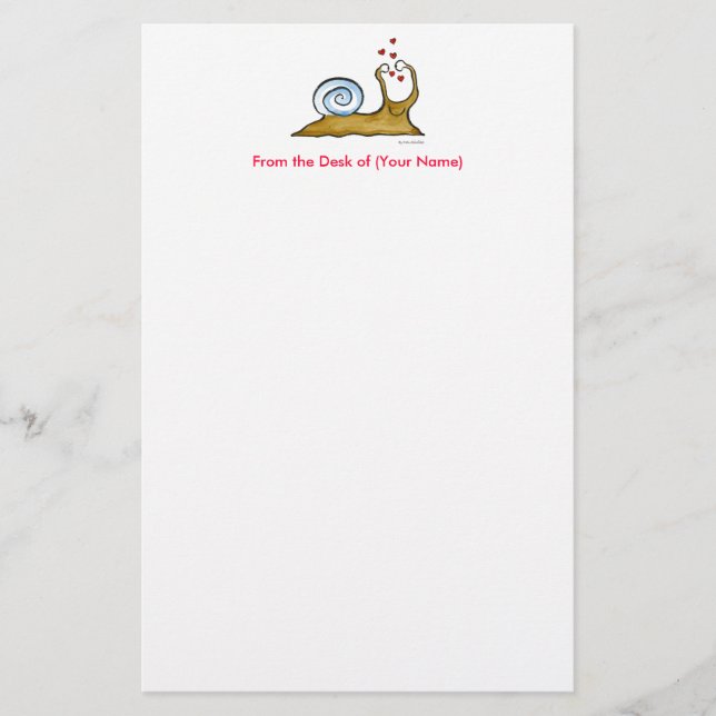 Love Snail Stationery (Front)