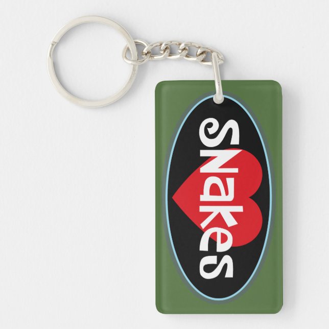 Love SNAKES Keychain (Front)