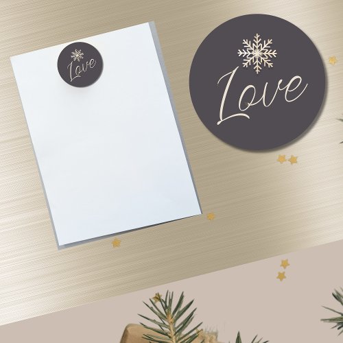 Love Snowflake Holiday Magnet