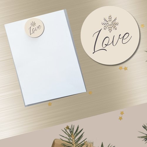 Love Snowflake Holiday Magnet for Festive Decor
