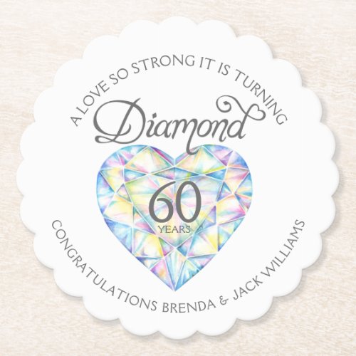 Love so strong diamond wedding coasters