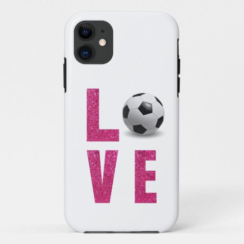 Love Soccer iPhone 11 Case