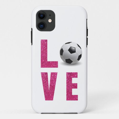 Love Soccer iPhone 11 Case