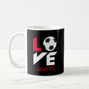 Love soccer coffee mug