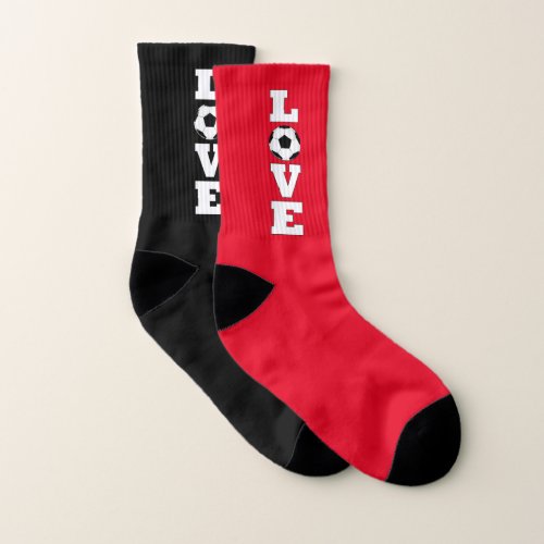 LOVE Soccer Custom Team Color Soccer Players Socks