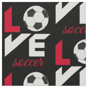 Love soccer fabric
