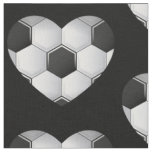 love soccer football heart sports athletic fabric