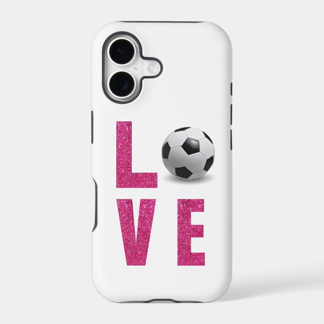 Love Soccer Iphone Case (Back)