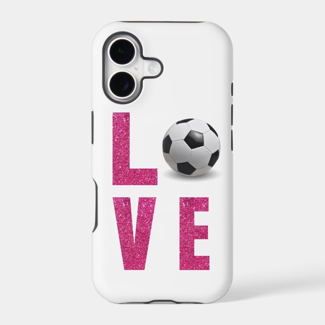 Love Soccer Iphone Case (Back)