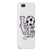 Love Soccer iPhone Case (Back Right)