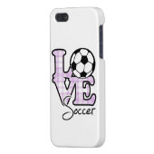 Love Soccer iPhone Case (Back Left)