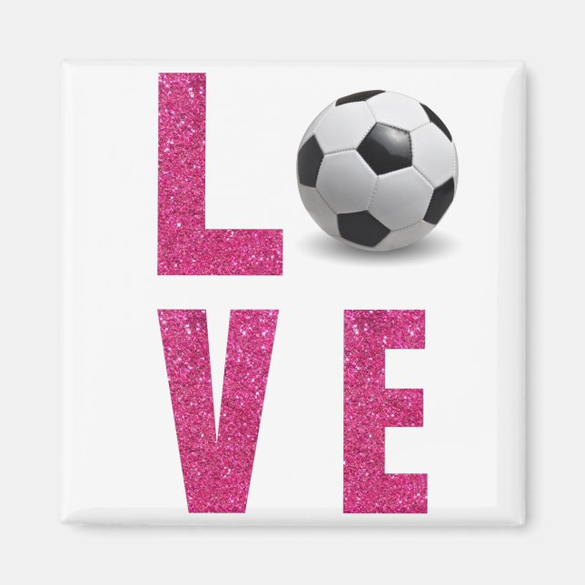 Love Soccer Magnet (Front)