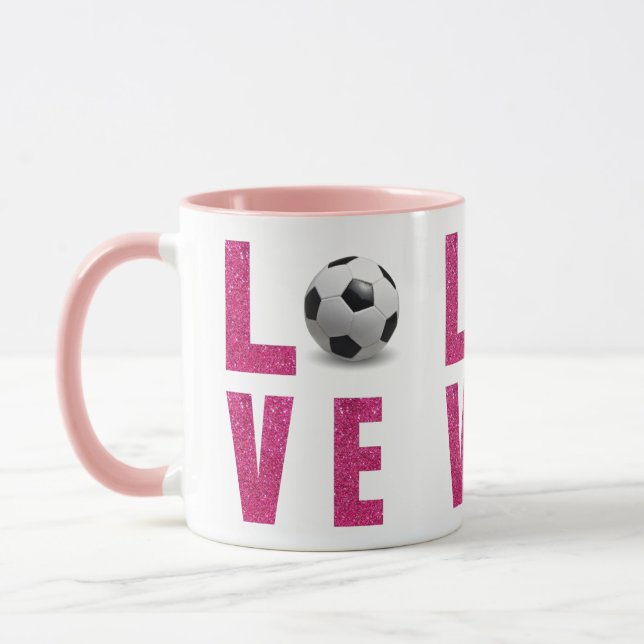Love Soccer Mug (Left)