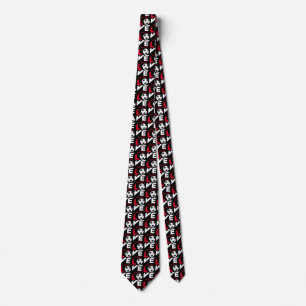 Love soccer neck tie