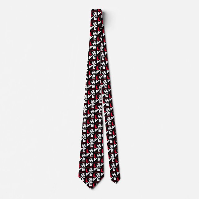 Love soccer neck tie (Front)